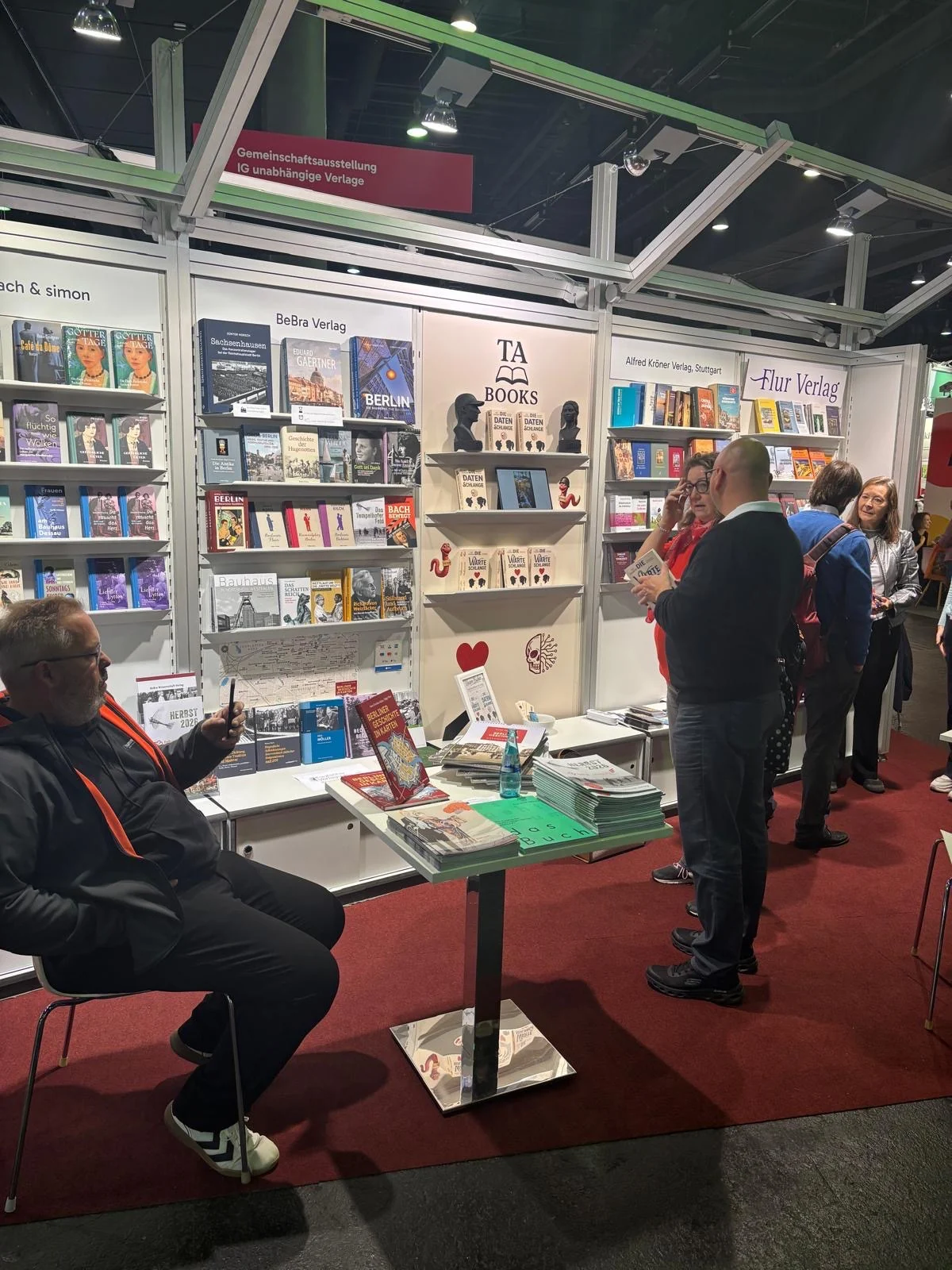 Besuch am Stand